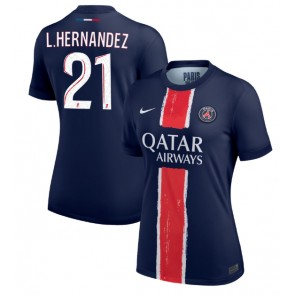 Billiga Paris Saint-Germain Lucas Hernandez #21 Hemmatröja Dam 2024-25 Kortärmad